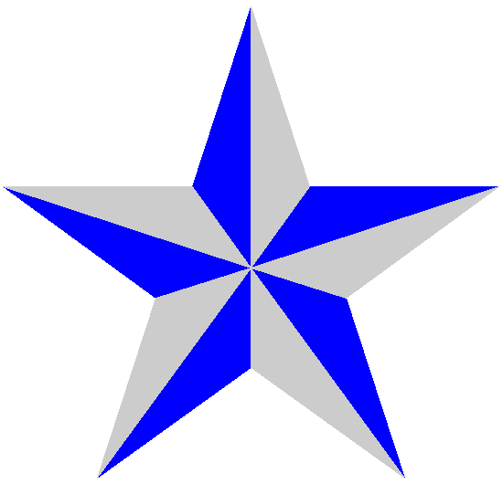 Full size blue-gray star