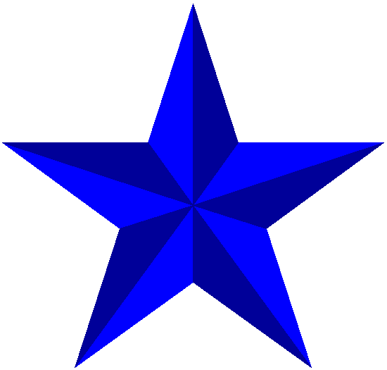 Full size blue star