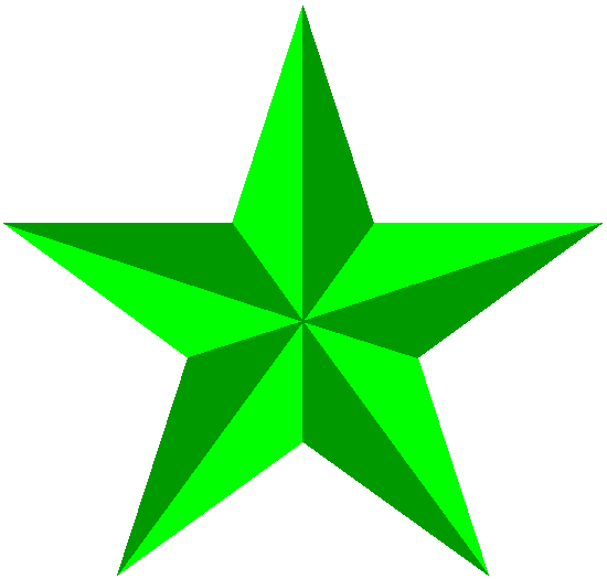 Full size green star