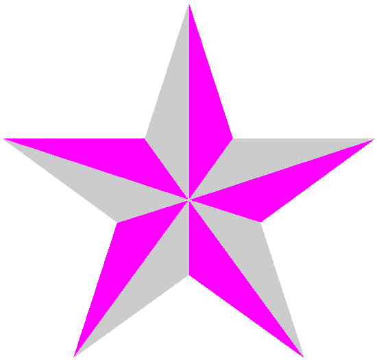 Full size gray-purple star