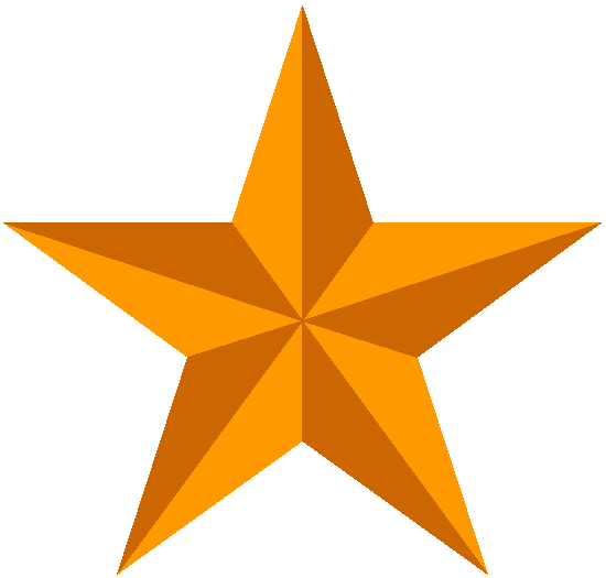 Full size orange star