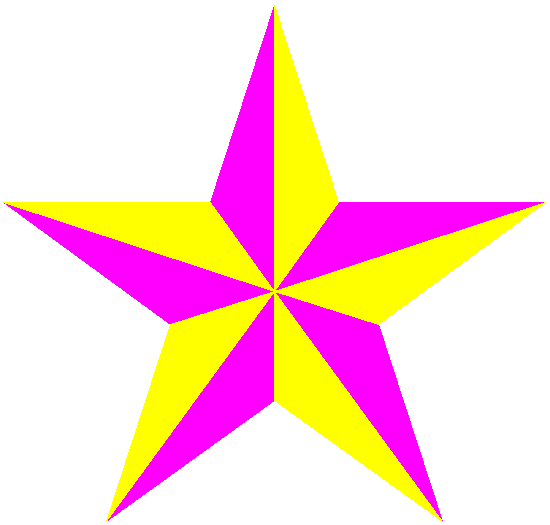 Full size purple-yellow star